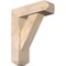 Ekena Millwork Traditional Craftsman Smooth Bracket w/ Offset Brace, Douglas Fir, 5 1/2"W x 16"D x 20"H BKT0604X16X20TRA04SDF - alternate 1